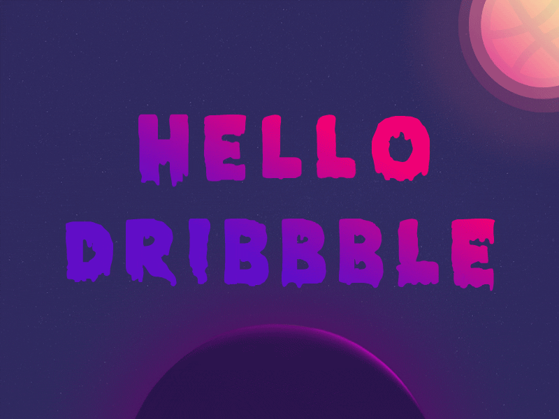Hello dribbble dribbble first hello illustration interaction uiux