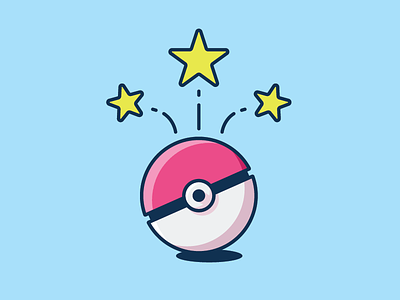 Gotcha! Player was caught! debut graphic design illustration pokeball pokemon