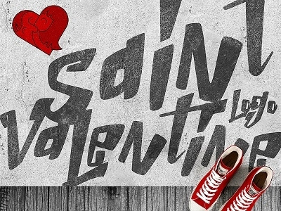 Saint Valentine's day logotype