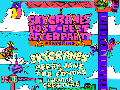 Skycranes post-fest after party