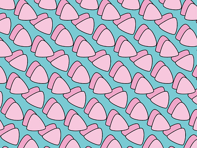 Kibbles for Days 80s atx austin cats illustration kibbles pink repeat surface design surface pattern