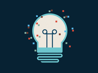 Bulb bulb certificate icon idea illustration innovation light pixel