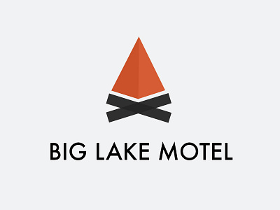 Big Lake Motel Logo big canada icon identity lake logo motel