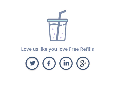 Love us like you love free refills drink free icon love onboard refill social