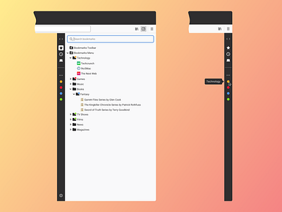 Firefox Sidebar Concept browser concept firefox sidebar web