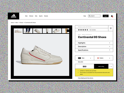 Adidas Online Store Redesign adidas bag cart online shoes shop store web