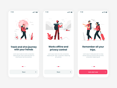 Trip Onboarding advanture ahmedabad app design charecter figmadesign kmilan101 milan kodavala milan sagar minimal onboarding screen polarstep travel app ux white