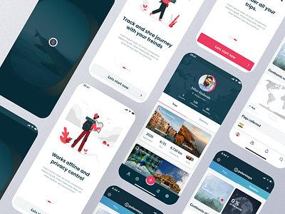 Travel and Track your Every Step ahmedabad design figma illustration kmilan101 logo milan kodavala milan sagar ui ux