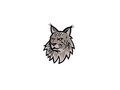 Maine Coon Cat Head Mascot angry animal cat coon cat domesticated feline maine shag mascot pet