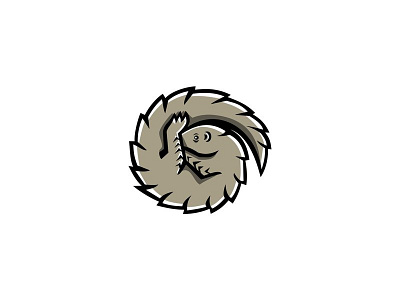 Pangolin Scaly Anteater Curled Mascot