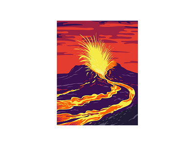 Hawaii Volcanoes National Park with active KIlauea volcano Unite erupting eruption landscape lava lava flow national monument national park national reserve natural nature preserves spewing volcano wilderness area wpa
