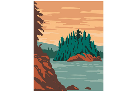 Isle Royale National Park POSTER WPA