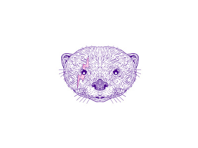 Otter Head Lightning Bolt Drawing asian otter asian small clawed otter bolt head illustration lightning lightning bolt otter wildlife