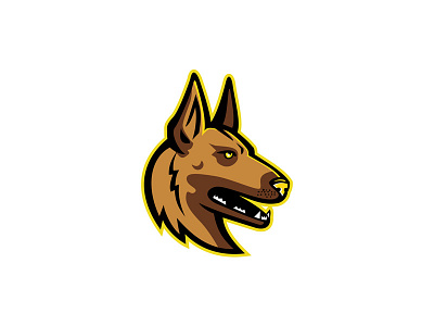 Belgian Malinois Dog Mascot