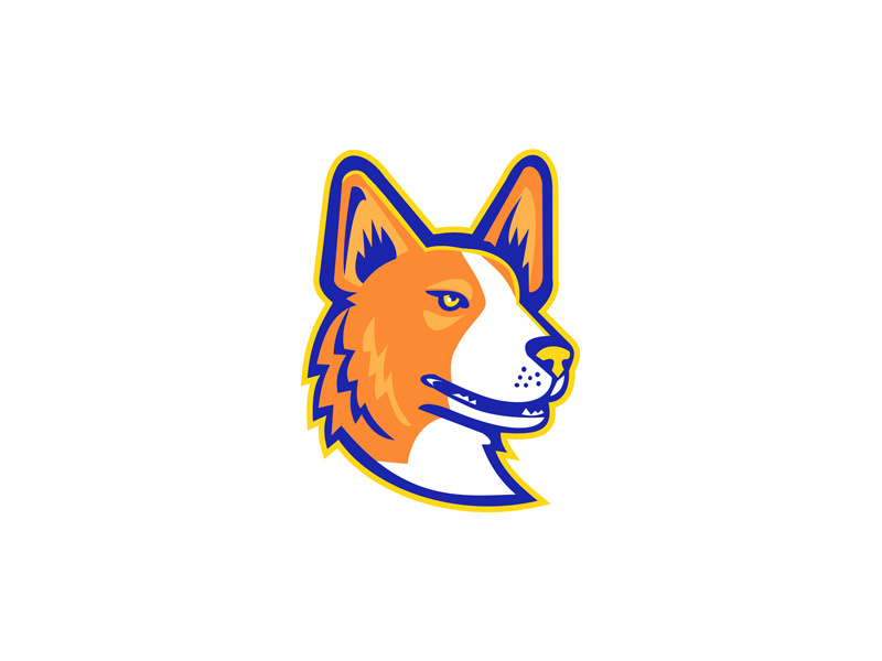 Cardigan Welsh Corgi Head Mascot by Aloysius Patrimonio on Dribbble