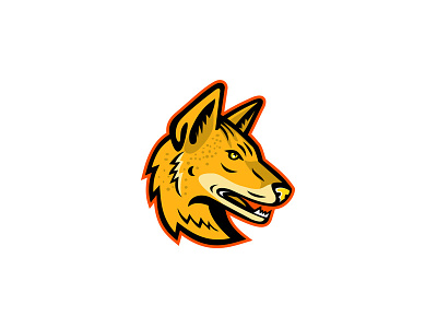 Arabian Wolf Head Mascot