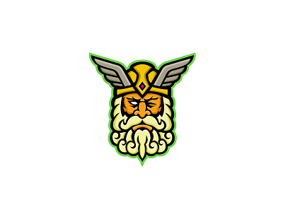 Odin Norse God Mascot mascot norse norse mythology odin royalty scandinavian sorcery viking wodan woden wotangod