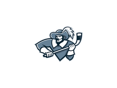 Musketeer Ice Hockey Mascot