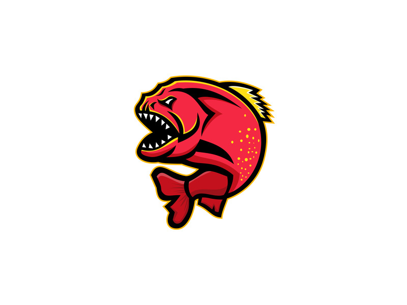 Piranha Sports Mascot by Aloysius Patrimonio on Dribbble