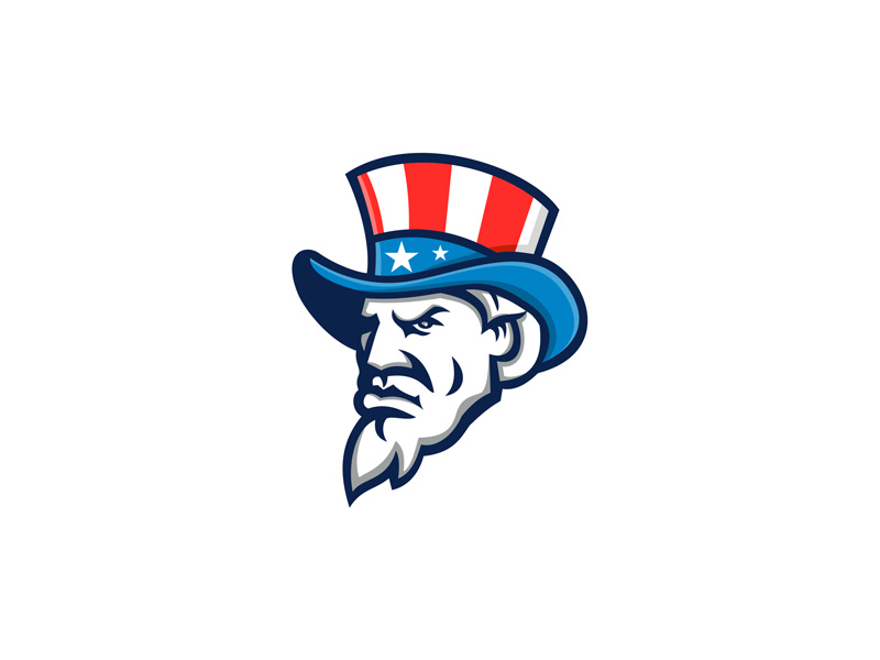 MLS Team USA Soccer 2012 Uncle Sam Mascot Short Thematic Hat 