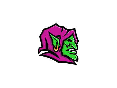 Goblin Head Mascot