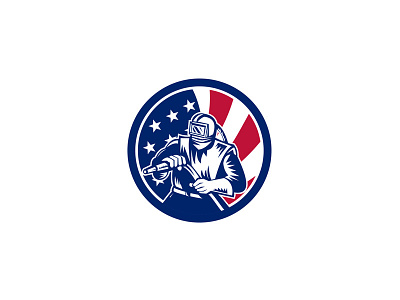 American Sandblaster USA Flag Icon