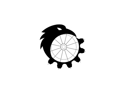 Raven Merging to Cog Icon carrion crow cog common raven crow etro gear icon mechanical gear northern raven passerine bird raven