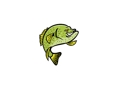 Crappie Fish Mascot black crappie crappie mascot papermouth speckled bass specks strawberry bass white crappie