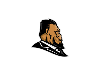 Well-Groomed Gorilla Mascot ape caveman gorilla mascot monkey neanderthal primate primitive man well groomed