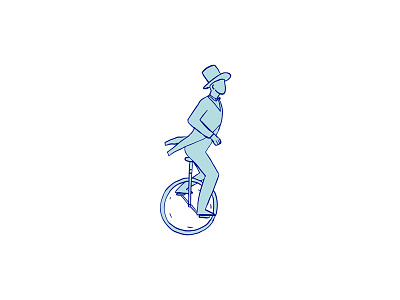 Circus Performer Riding Unicycle Drawing bicycle bike circus performer cycle doodle drawing leisure pedal transport transportation unicycle wheel