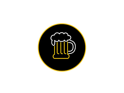 Beer Mug Foam  Neon Sign Icon