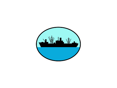 World War Two Attack Cargo Ship Retro