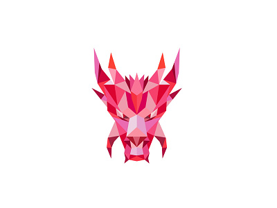 Dragon Head Front Low Polygon Style 3d abstract creature dragon folklore front head legend legendary low poly low polygon monster myth mythical mythical dragon mythology polygonal polyhedron serpent serpent like