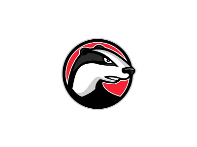 Badger Head Circle Mascot american badger badger boar brock carnivoran mammal character eurasian badger european badger head icon identity mascot mephitidae mustelidae retro short legged omnivore sign sow symbol team mascot