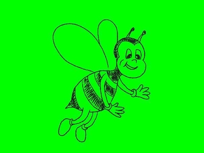 Busy Bee Waving Flying Drawing 2D Animation 1080p 2d animation animated animation bee bumble bee bumblebee busy bee buzz buzzy bee character fly flying hd high definition honey bee honeybee motion graphics wave waving