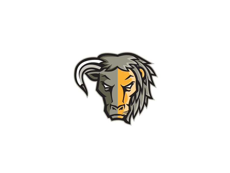 Half Bull Half Lion Head Mascot By Aloysius Patrimonio On Dribbble