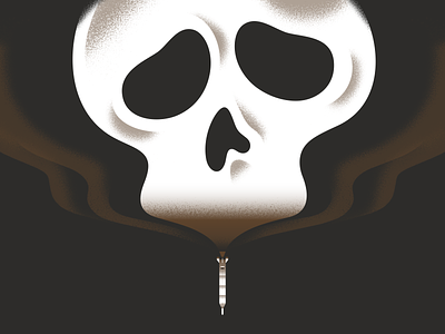 #solidaritywithUkraine black clean concept dark death editorial flat illustration missile noir skull texture vector war