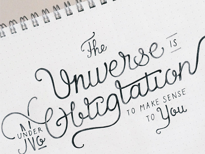 Neil Tyson Quotes illustration lettering neil degrasse tyson pencil quote quotes sketch sketchbook typography universe wip