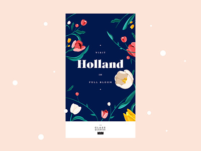 The Glass Quarter Full - Holland bloom bucketlist drawing flower holland illustration quarter life crisis series travel tulips
