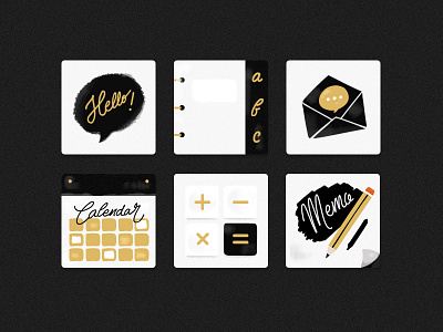 Stay Gold - iOS/Android Icon Set