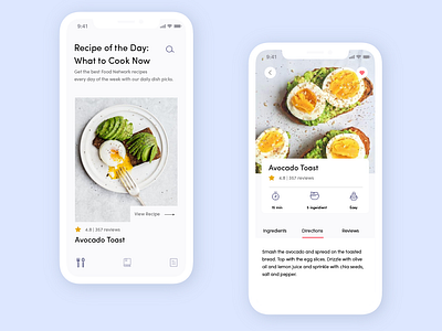 Recipe App cooking design food mobile ui ui ux design ux