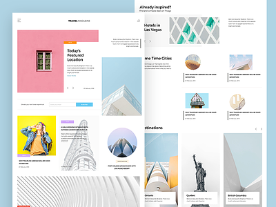 Travel Magazine Redesign dailyui product ui ui ux design web webdesign