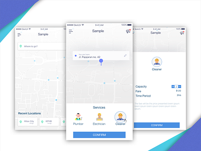 Services App ios map ux whitespacedesign