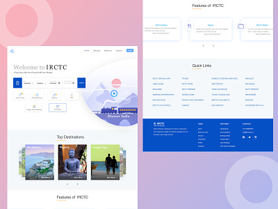 IRCTC Website Revamp ui usecase ux webdesign