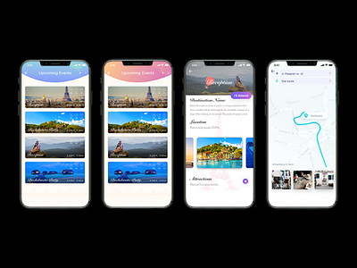Events App events ios11 iphone10 list map ui userexperience ux