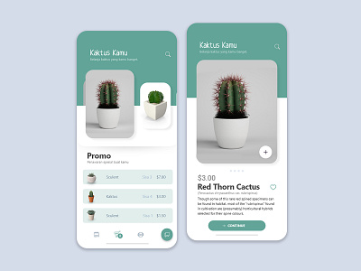 Cactus Shop App Exploration adobexd app appdesign cactus mobile app design mobile ui mobileapp shop ui uidesign uitrend uiux