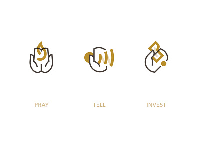 Donor Icon Set flame hand icon invest logo mbts money pray talk tell