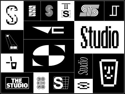 The Studio apple bar beer branding design logo monogram s t