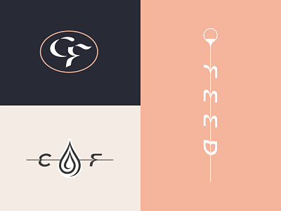 Coffee Feed - Supporting Marks branding coffee design drip drop espresso icon logo pour type typography