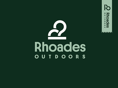 Rhoades Outdoors R/O Monogram Logo branding bush design landscaping logo monogram o r symbol tree type